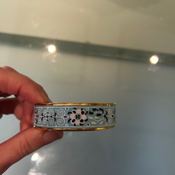 Hermes Wide Enamel Bangle Bracelet - Picture 3 of 9